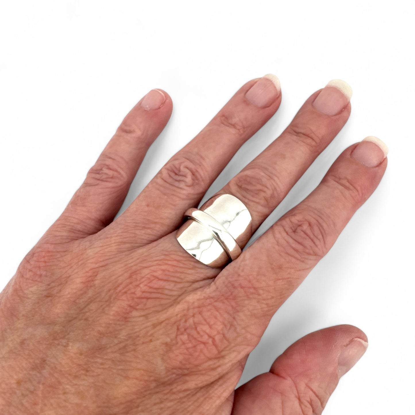 Sterling Silver Minimalist Spoon Ring