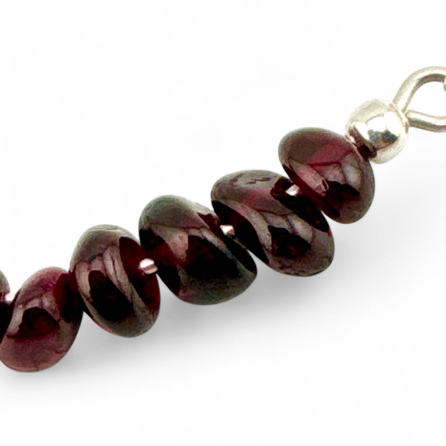 January Garnet Birthstone Bar Necklace