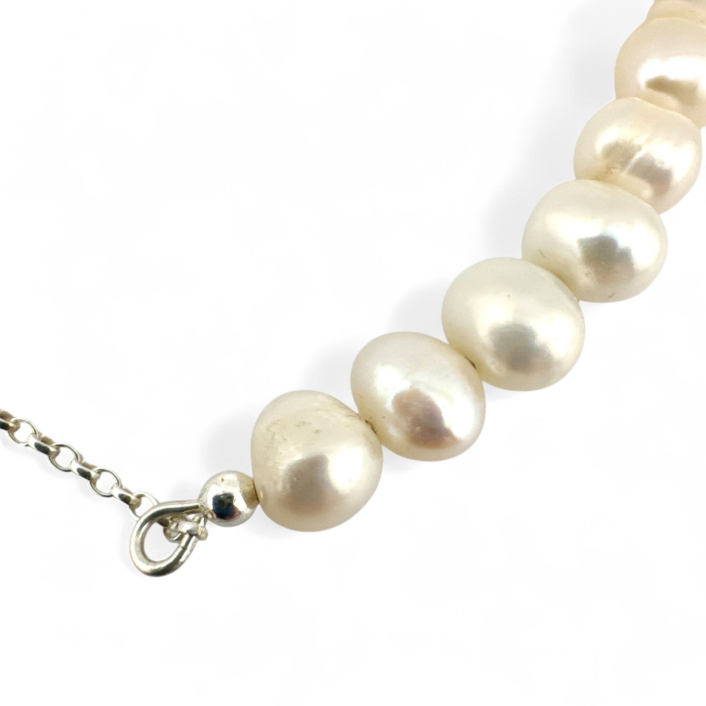 May Cultured Pearl Birthstone Bar Necklace