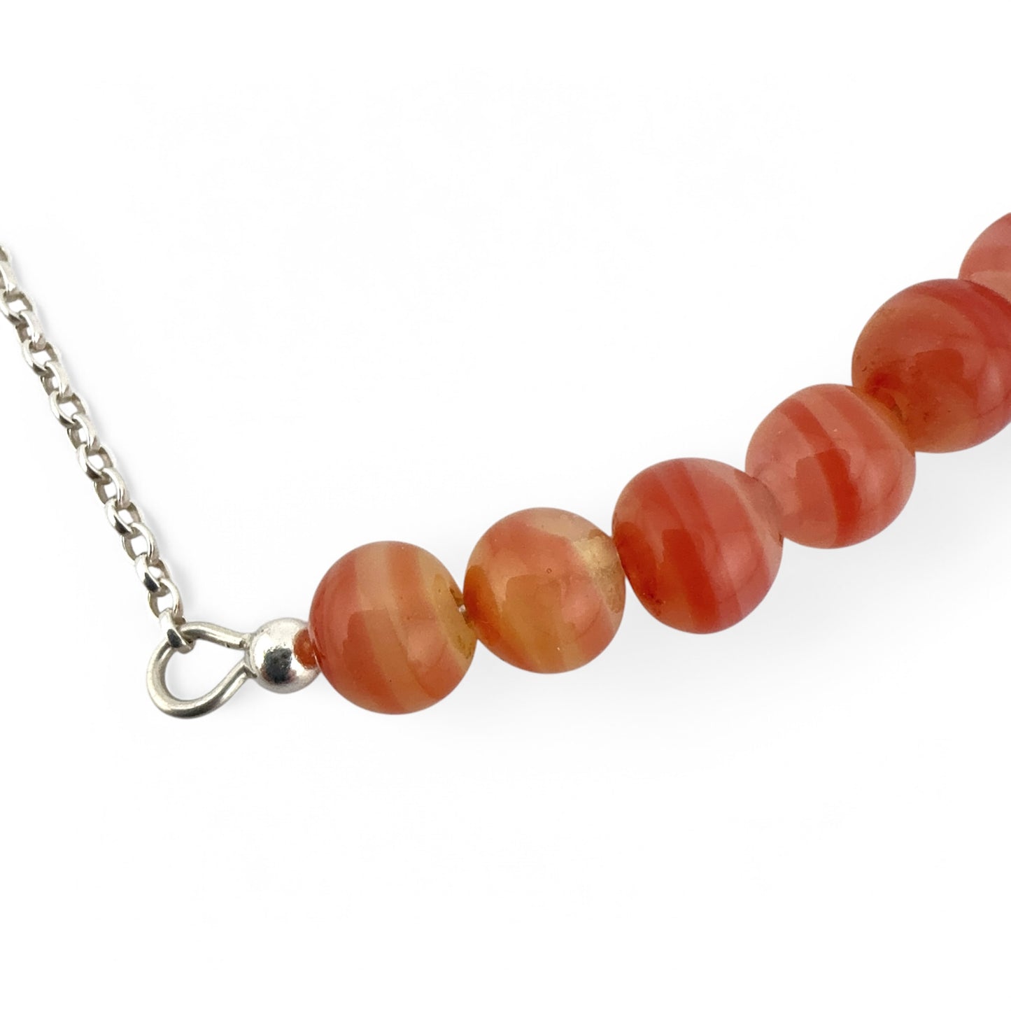 June Agate Birthstone Bar Necklace