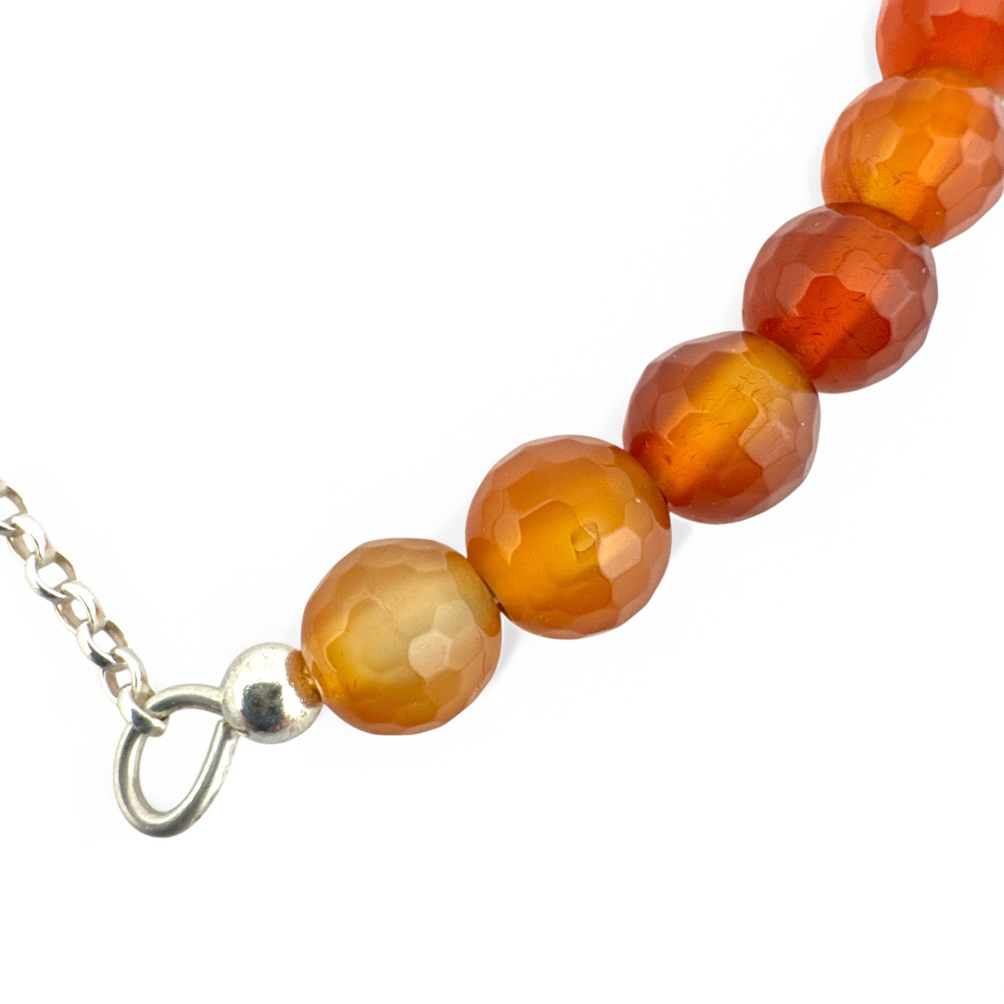July Carnelian Birthstone Bar Necklace