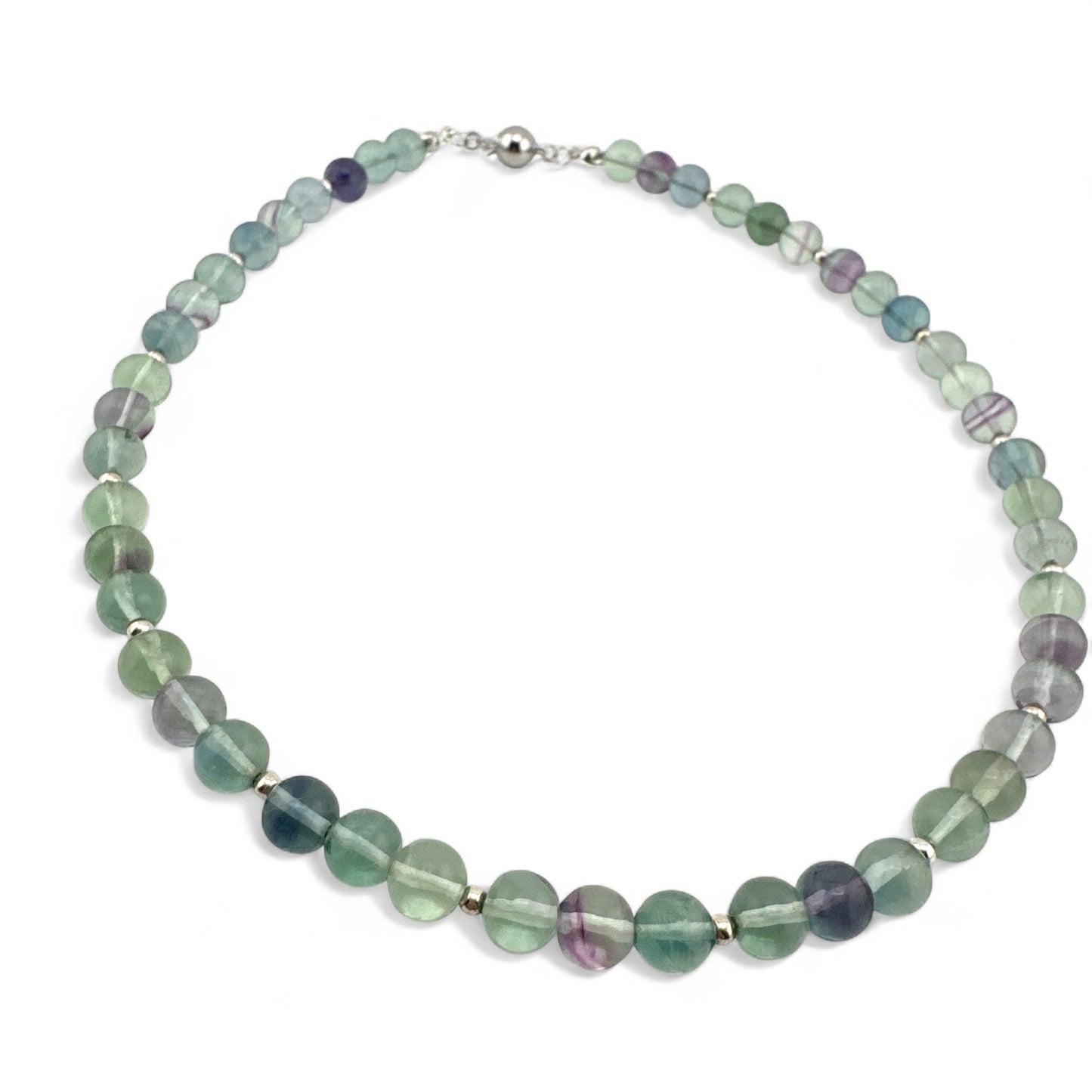 Fluorite & Sterling Silver Necklace