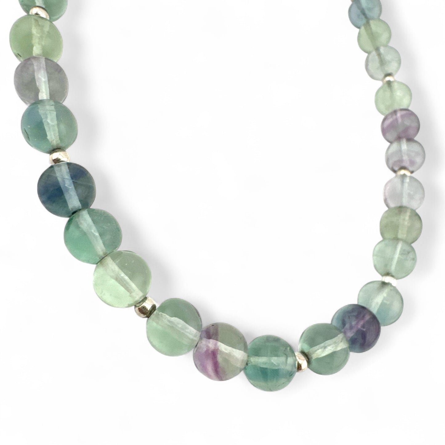 Fluorite & Sterling Silver Necklace