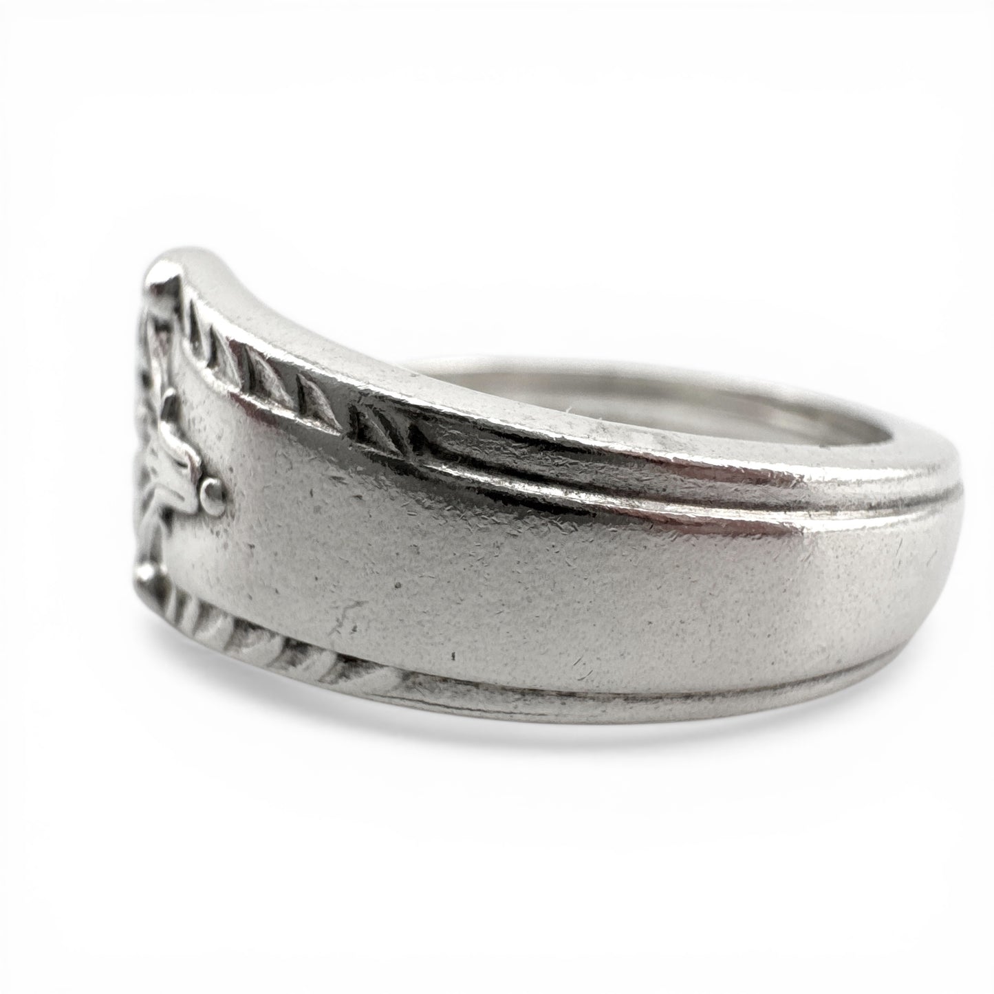 Vintage 1957 Sheffield Silver Spoon Ring – Heavy Sterling Silver, Hallmarked & Certified