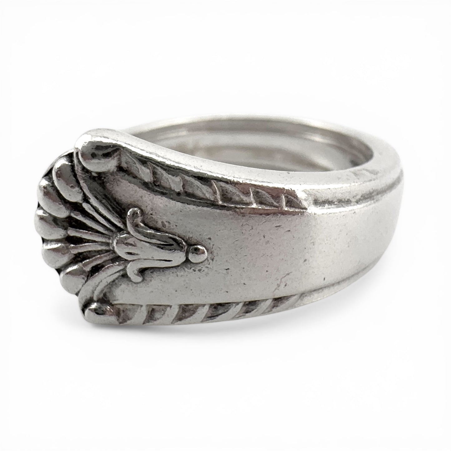 Vintage 1957 Sheffield Silver Spoon Ring – Heavy Sterling Silver, Hallmarked & Certified