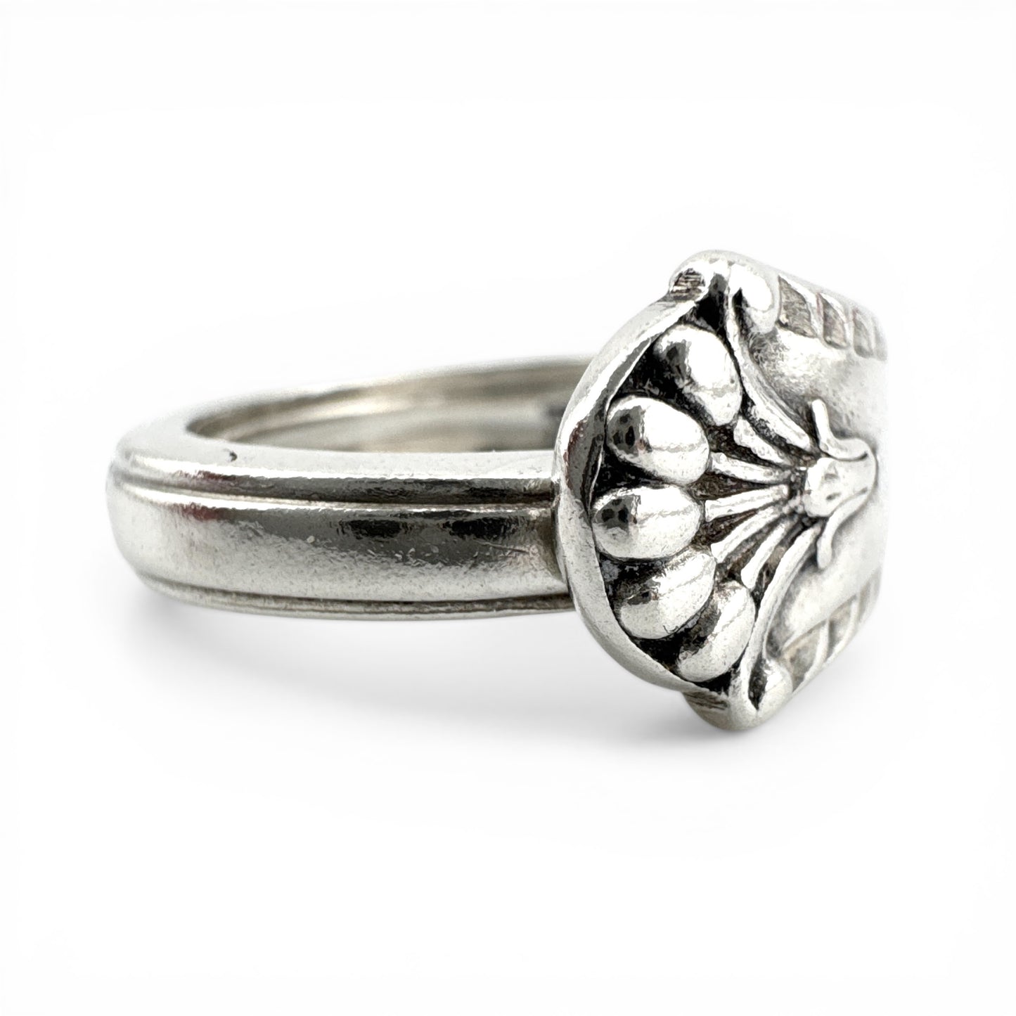 Vintage 1957 Sheffield Silver Spoon Ring – Heavy Sterling Silver, Hallmarked & Certified