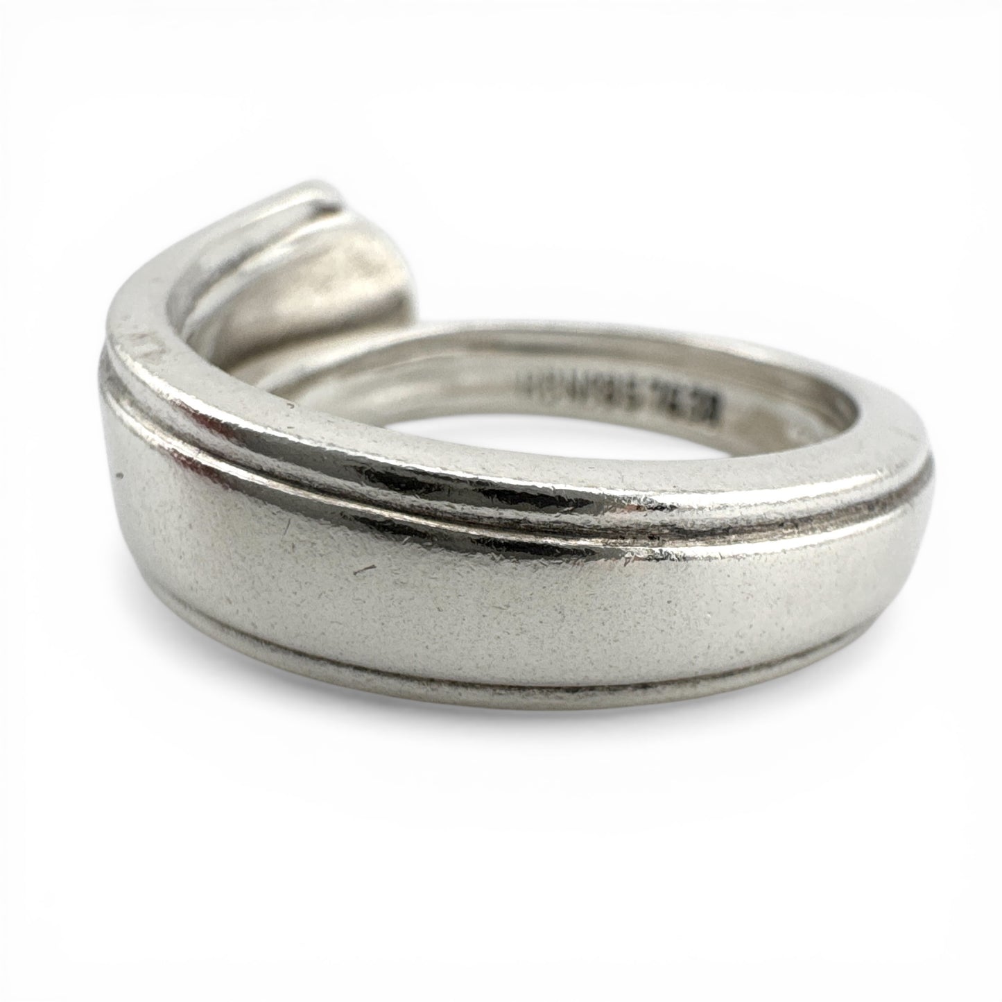 Vintage 1957 Sheffield Silver Spoon Ring – Heavy Sterling Silver, Hallmarked & Certified