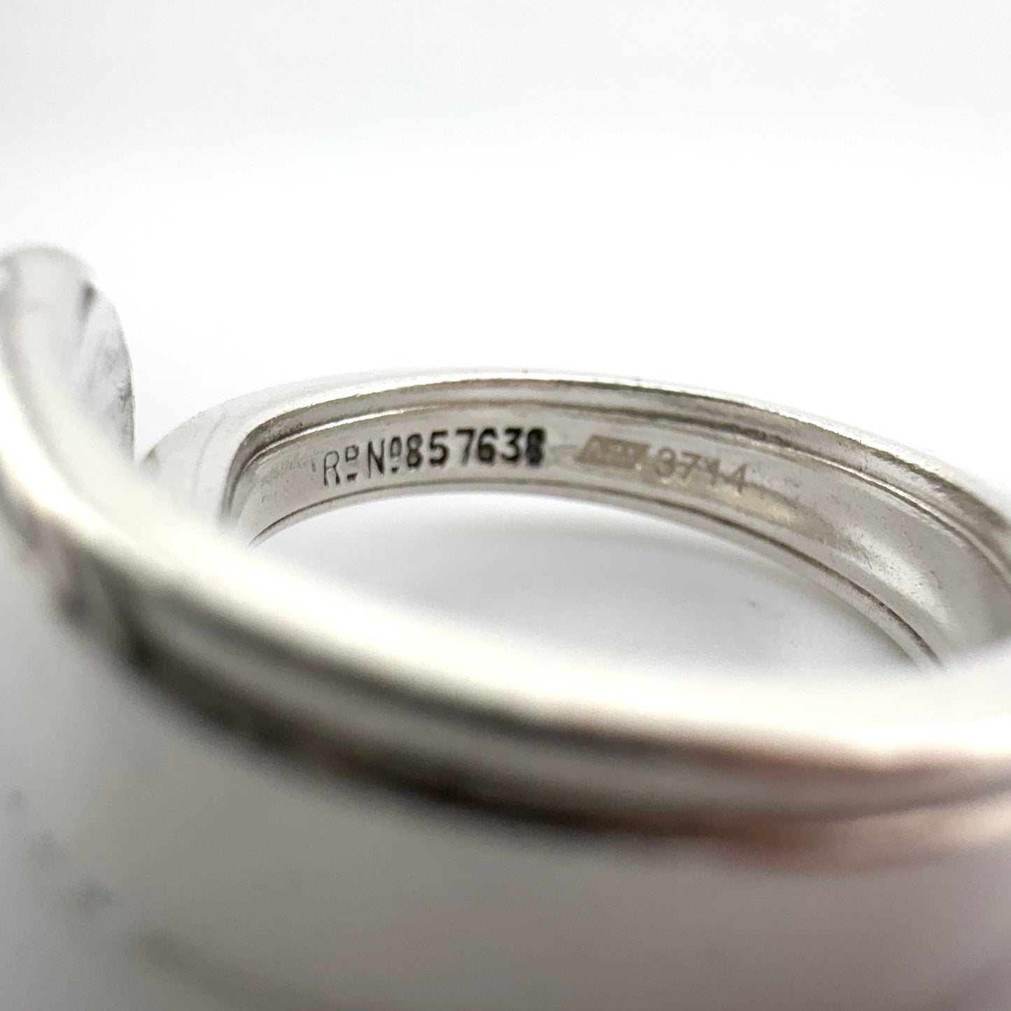 Vintage 1957 Sheffield Silver Spoon Ring – Heavy Sterling Silver, Hallmarked & Certified
