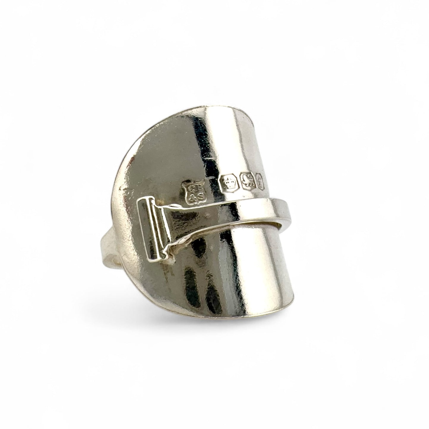 Sterling Silver Spoon Ring with 1923 Hallmark Design