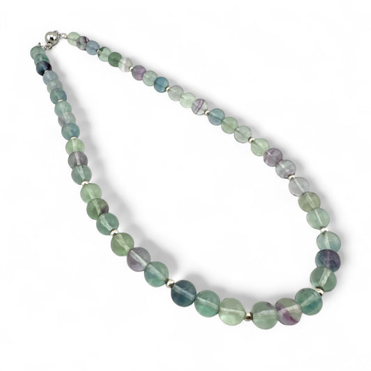 Fluorite & Sterling Silver Necklace